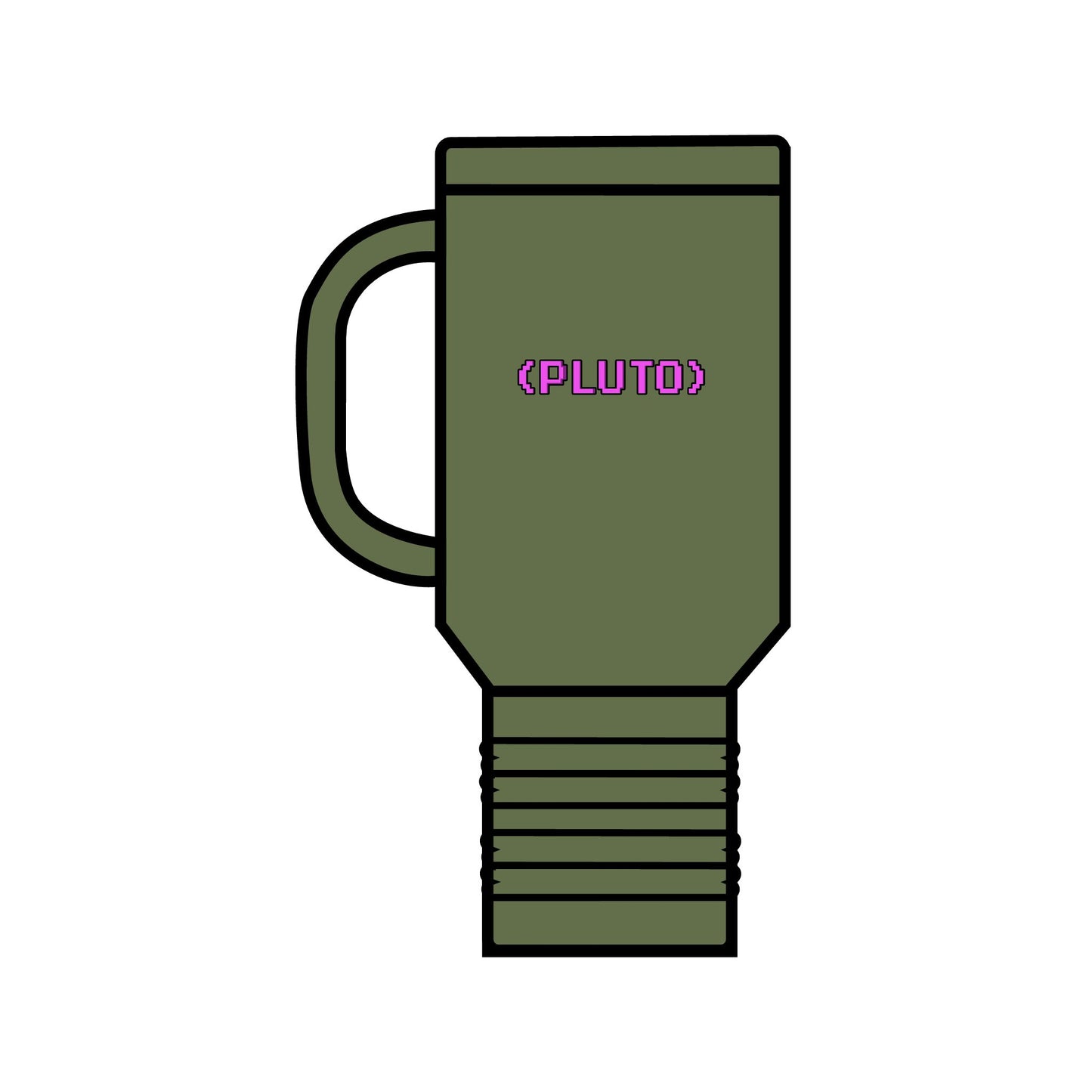 (PLUTO) Insulated Travel Mug, 40oz