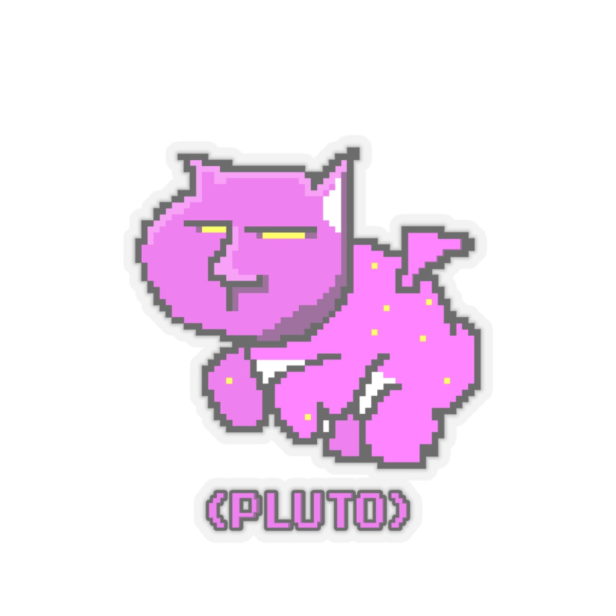 PLUTO THE CAT STICKER #2