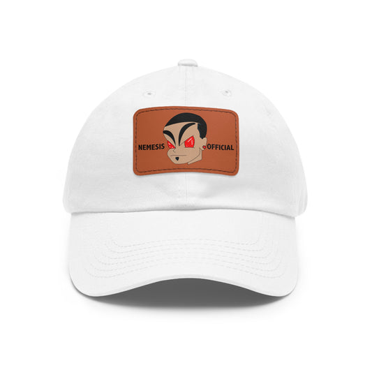 NEMESIS LOGO Dad Hat with Leather Patch (Rectangle)