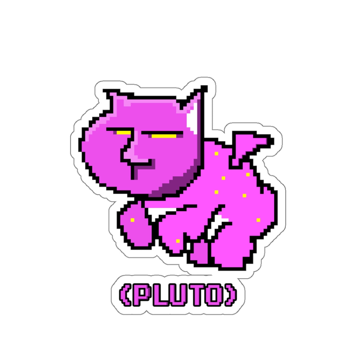 PLUTO THE CAT STICKER #2